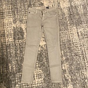 AG Adriano Goldschmied gray ankle jeans